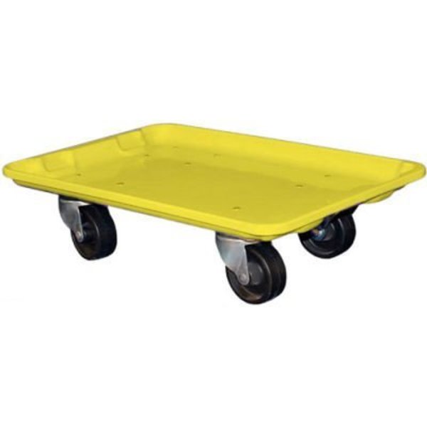 Mfg Tray Molded Fiberglass Toteline Dolly 780338 for 19-3/4" x 12-1/2" x 6" Tote, Yellow 7803385126